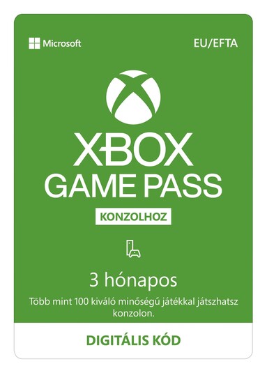 Digitális vásárlás (Xbox) XBOX Game Pass 3 hónapos Xbox Live LETÖLTŐKÓD