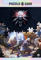 Játék The Witcher: Geralt és Triss in Battle 1000 darabos puzzle