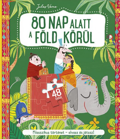 Könyv 80 nap alatt a föld körül - könyv és kirakó