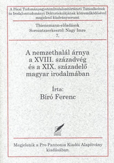 Könyv A nemzethalál árnya a XVIII. századvég és a XIX. századelő magyar irod