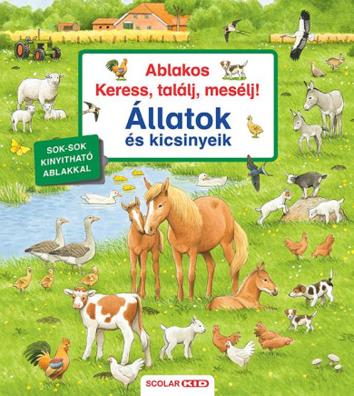 Könyv Ablakos Keress, találj, mesélj! - Állatok és kicsinyeik (Susanne Gernh