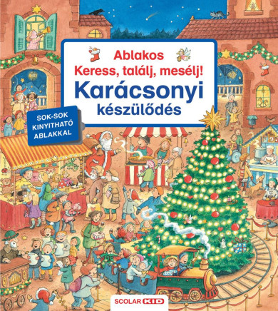 Könyv Ablakos Keress, találj, mesélj! - Karácsonyi készülődés (Franziska Har