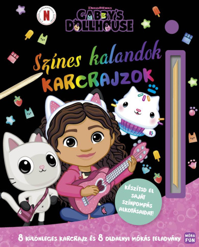 Könyv Gabi babaháza - Színes kalandok - Karcrajzok - 8 különleges karcrajz é