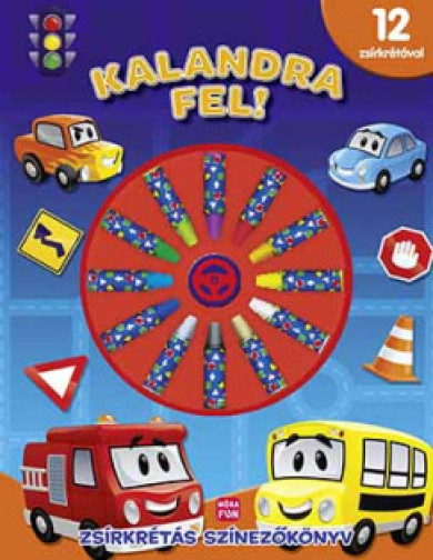 Könyv Kalandra fel! Zsírkrétás színezőkönyv