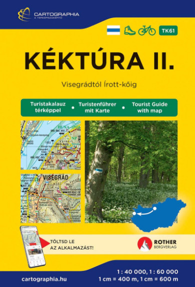 Könyv Kéktúra II. turistakalauz TK61 (Dunántúl, Nyugat-Magyarország)