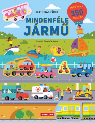 Könyv Mindenféle jármű - Matricás füzet (Joli Hannah)