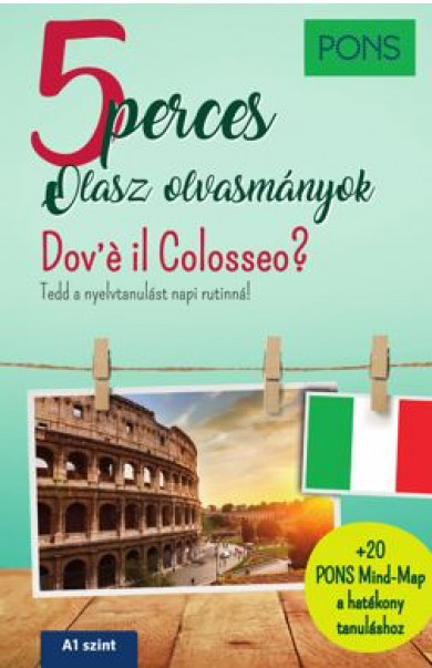 Könyv PONS 5 perces olasz olvasmányok - Dove il Colosseo? (Claudia Mencaroni