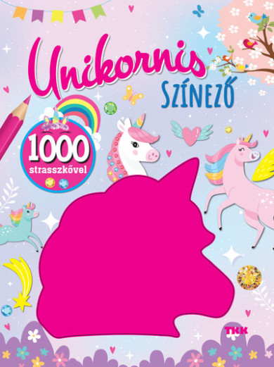 Könyv Unikornis színező - 1000 strasszkő
