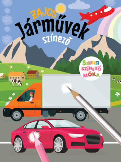 Könyv Zajos járművek színező - Szuper színező móka