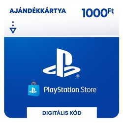 Digitális vásárlás (PS4) PSN Playstation Network Egyenlegfeltöltés 1000Ft LETÖLTŐKÓD