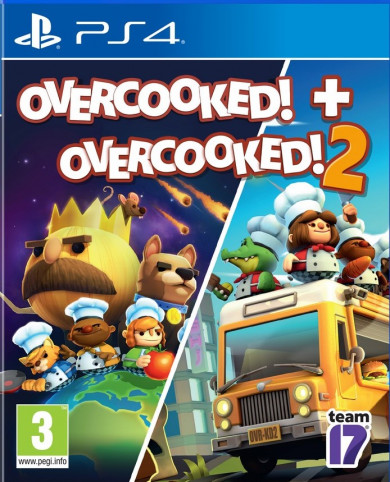 Playstation 4 Overcooked! és  Overcooked! 2