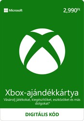 Digitális vásárlás (Xbox) Xbox Live Ajándékkártya 2990 Ft DIGITÁLIS