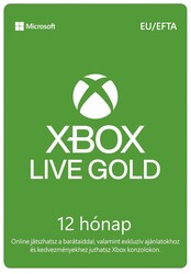 Digitális vásárlás (Xbox) Xbox Live 12 hónapos Gold tagság DIGITÁLIS