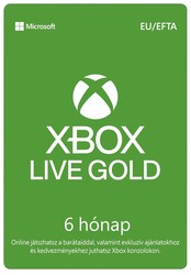 Digitális vásárlás (Xbox) Xbox Live 6 hónapos Gold tagság DIGITÁLIS